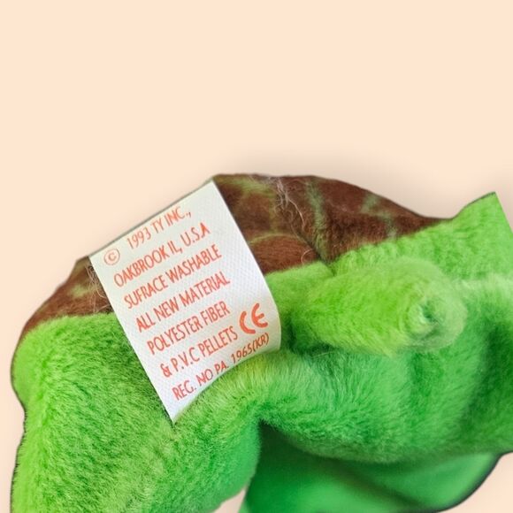 4th Generation Speedy the Turtle Ty Beanie Babies - Picture 6 of 8